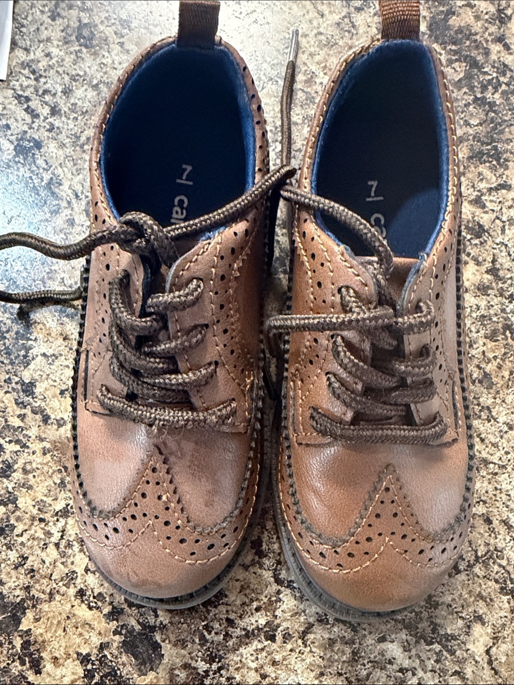 Carter's Brown Brogue Dress Shoes for Kids